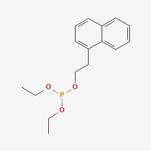 molecular formula C16H21O3P B14501119 Diethyl (2-(1-naphthyl)ethyl) phosphoroate CAS No. 63981-07-7