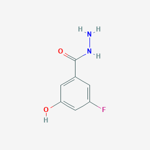 molecular formula C7H7FN2O2 B1450113 3-Fluoro-5-hydroxybenzohydrazide CAS No. 1394982-23-0