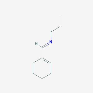 (E)-1-(Cyclohex-1-en-1-yl)-N-propylmethanimine