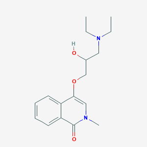 molecular formula C17H24N2O3 B14501135 4-[3-(Diethylamino)-2-hydroxypropoxy]-2-methylisoquinolin-1(2H)-one CAS No. 62775-00-2