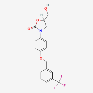 5-(Hydroxymethyl)-3-(4-((3-(trifluoromethyl)phenyl)methoxy)phenyl)-2-oxazolidinone