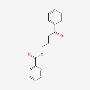 molecular formula C17H16O3 B14501153 1-Butanone, 4-(benzoyloxy)-1-phenyl- CAS No. 62973-33-5