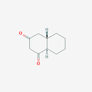 molecular formula C10H14O2 B14501157 (4aS,8aR)-Hexahydronaphthalene-1,3(2H,4H)-dione CAS No. 63055-15-2