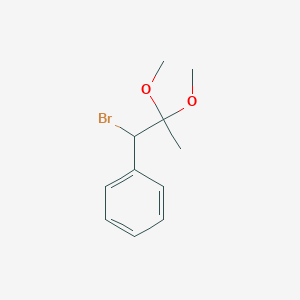 molecular formula C11H15BrO2 B14501173 (1-Bromo-2,2-dimethoxypropyl)benzene CAS No. 64723-41-7