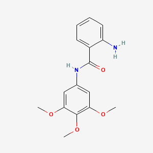 molecular formula C16H18N2O4 B1450119 2-amino-N-(3,4,5-trimethoxyphenyl)benzamide CAS No. 20878-51-7