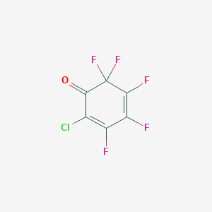 molecular formula C6ClF5O B14501191 2-Chloro-3,4,5,6,6-pentafluorocyclohexa-2,4-dien-1-one CAS No. 63969-95-9