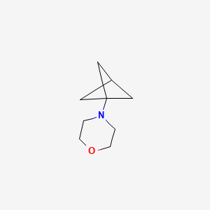 molecular formula C9H15NO B1450120 4-(Bicyclo[1.1.1]pentan-1-yl)morpholine CAS No. 2074732-62-8