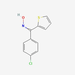 molecular formula C11H8ClNOS B14501202 N-[(4-Chlorophenyl)(thiophen-2-yl)methylidene]hydroxylamine CAS No. 65032-60-2