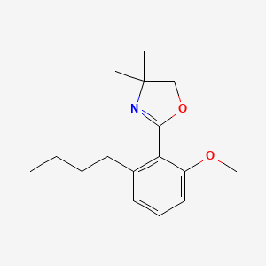 molecular formula C16H23NO2 B14501212 2-(2-Butyl-6-methoxyphenyl)-4,4-dimethyl-4,5-dihydro-1,3-oxazole CAS No. 64957-65-9