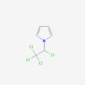 molecular formula C6H5Cl4N B14501247 1-(1,2,2,2-Tetrachloroethyl)-1H-pyrrole CAS No. 63791-83-3