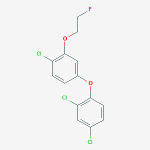 1-Chloro-4-(2,4-dichlorophenoxy)-2-(2-fluoroethoxy)benzene