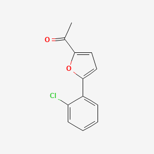molecular formula C12H9ClO2 B1450127 1-[5-(2-Chlorophenyl)-2-furyl]ethanone CAS No. 675596-28-8