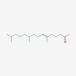 molecular formula C18H34O B14501274 6,10,14-Trimethylpentadec-6-EN-2-one CAS No. 64667-26-1