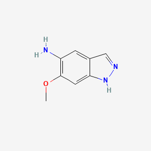 molecular formula C8H9N3O B1450128 6-Methoxy-1H-indazol-5-amine CAS No. 749223-61-8