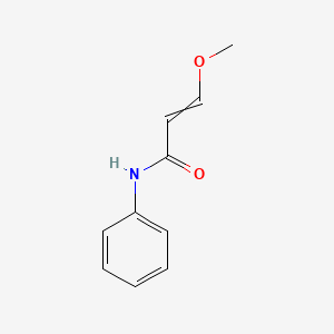 molecular formula C10H11NO2 B14501285 2-Propenamide, 3-methoxy-N-phenyl- CAS No. 62834-78-0