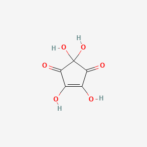 molecular formula C5H4O6 B14501321 2,2,4,5-Tetrahydroxycyclopent-4-ene-1,3-dione CAS No. 63056-19-9