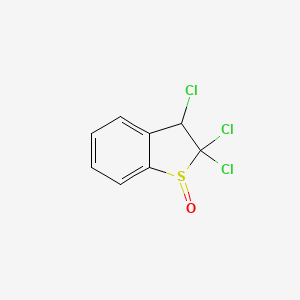 molecular formula C8H5Cl3OS B14501350 2,2,3-Trichloro-2,3-dihydro-1H-1-benzothiophen-1-one CAS No. 63724-90-3