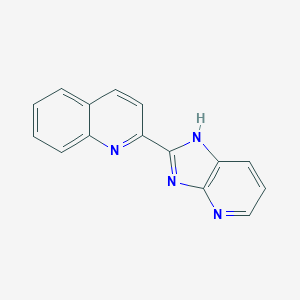 molecular formula C15H10N4 B14501358 Quinoline, 2-(1H-imidazo[4,5-b]pyridin-2-yl)- CAS No. 63572-59-8