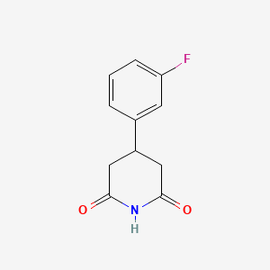 molecular formula C11H10FNO2 B1450136 4-(3-氟苯基)哌啶-2,6-二酮 CAS No. 959246-81-2