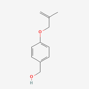 molecular formula C11H14O2 B1450137 {4-[(2-甲基-2-丙烯-1-基)氧基]苯基}甲醇 CAS No. 569361-03-1