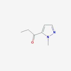 molecular formula C7H10N2O B1450139 1-(1-methyl-1H-pyrazol-5-yl)propan-1-one CAS No. 1177331-09-7