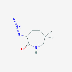 3-Azido-6,6-dimethylazepan-2-one