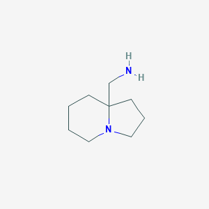 molecular formula C9H18N2 B1450155 (hexahydroindolizin-8a(1H)-yl)methanamine CAS No. 1788874-20-3