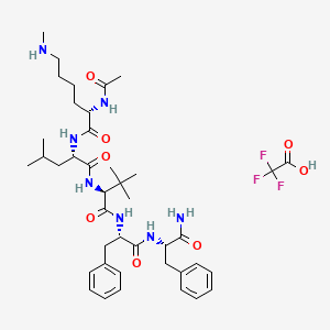 molecular formula C41H60F3N7O8 B1450163 Ac-Lys-(Me)Leu-Val-(Me)Phe-Phe-NH2 三氟乙酸盐 CAS No. 461640-33-5