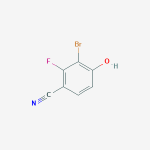molecular formula C7H3BrFNO B1450165 3-Bromo-2-fluoro-4-hydroxybenzonitrile CAS No. 1805251-47-1