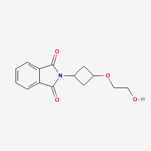 molecular formula C14H15NO4 B1450173 2-(3-(2-羟乙氧基)环丁基)异吲哚啉-1,3-二酮 CAS No. 1648864-45-2