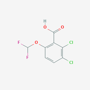 molecular formula C8H4Cl2F2O3 B1450182 2,3-Dichloro-6-(difluoromethoxy)benzoic acid CAS No. 1803830-94-5