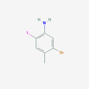 molecular formula C7H7BrIN B1450184 5-溴-2-碘-4-甲基苯胺 CAS No. 1643156-27-7