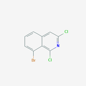 molecular formula C9H4BrCl2N B1450188 8-Bromo-1,3-dichloroisoquinoline CAS No. 1936146-98-3