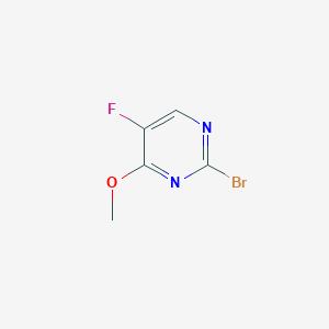 molecular formula C5H4BrFN2O B1450195 2-溴-5-氟-4-甲氧基-嘧啶 CAS No. 1934897-64-9