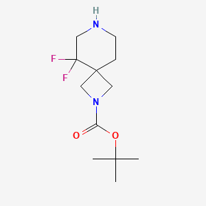 molecular formula C12H20F2N2O2 B1450197 叔丁基 5,5-二氟-2,7-二氮杂螺[3.5]壬烷-2-羧酸酯 CAS No. 2007920-32-1