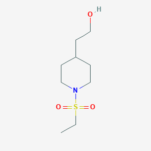 B1450208 2-(1-Ethanesulfonyl-piperidin-4-yl)-ethanol CAS No. 1435489-63-6