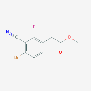 B1450215 Methyl 4-bromo-3-cyano-2-fluorophenylacetate CAS No. 1805015-67-1