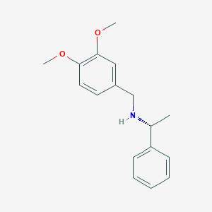molecular formula C17H21NO2 B145022 (R)-N-(3,4-Dimethoxybenzyl)-1-phenylethanamine CAS No. 134430-93-6