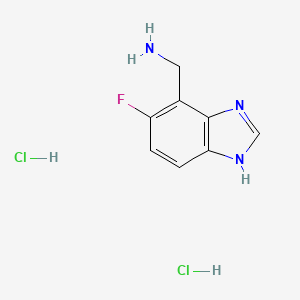 B1450224 (5-fluoro-1H-1,3-benzodiazol-4-yl)methanamine dihydrochloride CAS No. 2060053-31-6