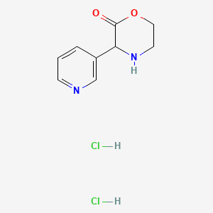 B1450227 3-(Pyridin-3-yl)morpholin-2-one dihydrochloride CAS No. 2059931-93-8