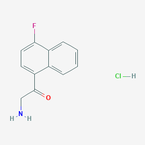 B1450232 2-Amino-1-(4-fluoronaphthalen-1-yl)ethan-1-one hydrochloride CAS No. 2059988-68-8