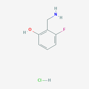 molecular formula C7H9ClFNO B1450234 2-(氨甲基)-3-氟苯酚盐酸盐 CAS No. 2094868-94-5