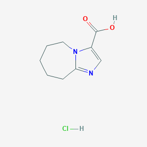 B1450241 5H,6H,7H,8H,9H-imidazo[1,2-a]azepine-3-carboxylic acid hydrochloride CAS No. 2060033-58-9