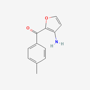 molecular formula C12H11NO2 B1450251 2-(4-甲基苯甲酰)呋喃-3-胺 CAS No. 1803592-49-5