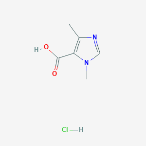 molecular formula C6H9ClN2O2 B1450254 1,4-Dimethyl-1H-imidazole-5-carboxylic acid hydrochloride CAS No. 1797565-87-7