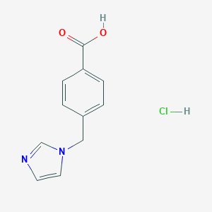 molecular formula C11H11ClN2O2 B145026 4-(1H-imidazol-1-ylmethyl)benzoic acid hydrochloride CAS No. 135611-32-4