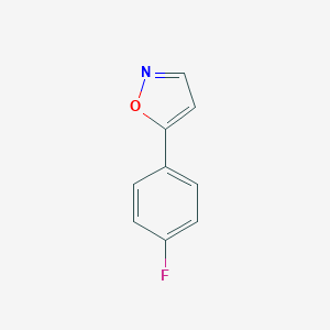 molecular formula C9H6FNO B145027 5-(4-氟苯基)异噁唑 CAS No. 138716-37-7