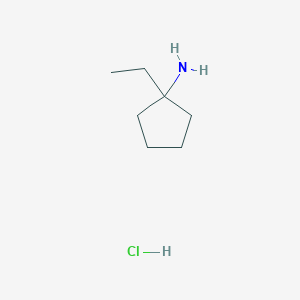 molecular formula C7H16ClN B1450270 (1-乙基环戊基)胺盐酸盐 CAS No. 1222098-09-0