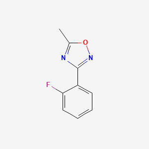 molecular formula C9H7FN2O B1450279 3-(2-氟苯基)-5-甲基-1,2,4-恶二唑 CAS No. 1426958-50-0