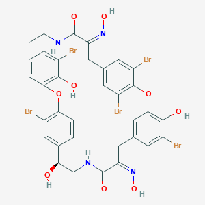 molecular formula C34H27Br5N4O9 B145029 Bastadin 8 CAS No. 127709-45-9